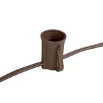 C9 200' Stringer 24" Spacing, 100 Sockets - Brown Wire